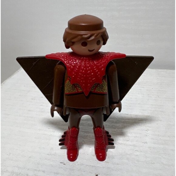 Playmobil Lot Of 2 Knight & Red Dragon Figures With Accessories - Picture 6 of 11